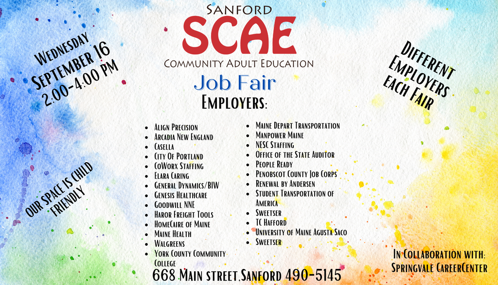SCAE Job Fair