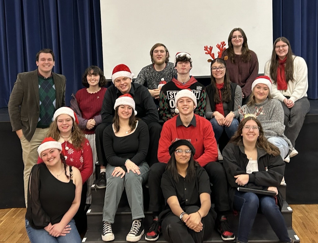 Sanford High School’s Honors Chamber Choir performed in front of the Sanford-Springvale Rotary Club yesterday. Their festive spirit was contagious!