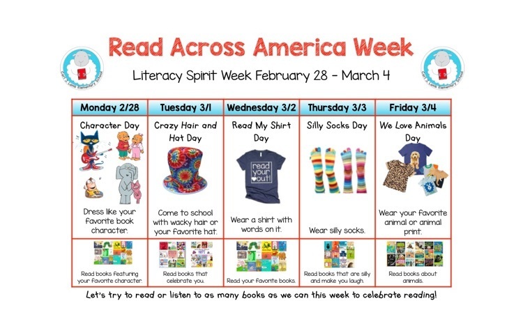 CJL’s Read Across America Spirit Week