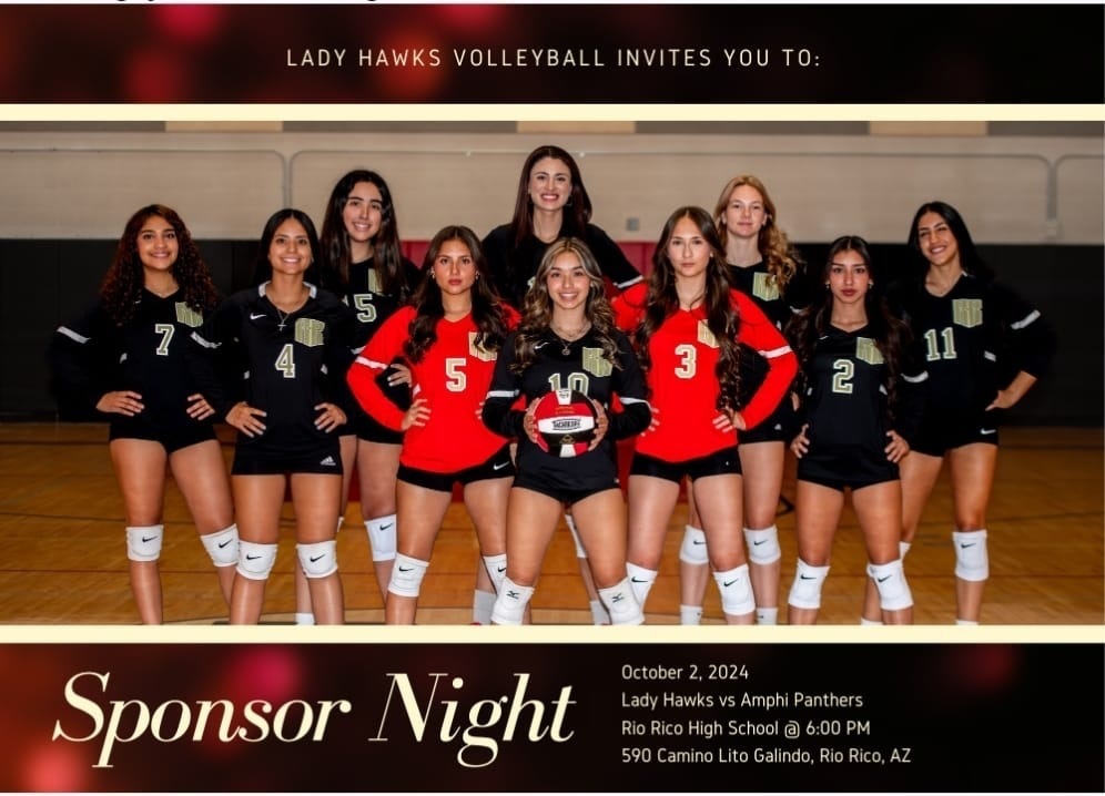 Girls Volleyball Sponsor Night 10/2