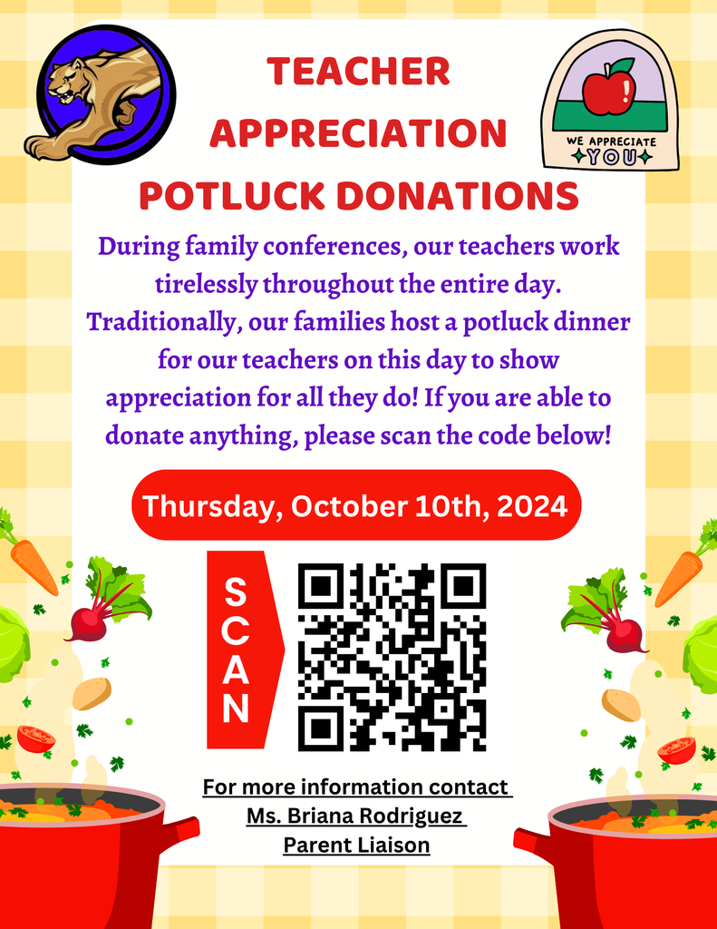 Teacher Potluck Donations