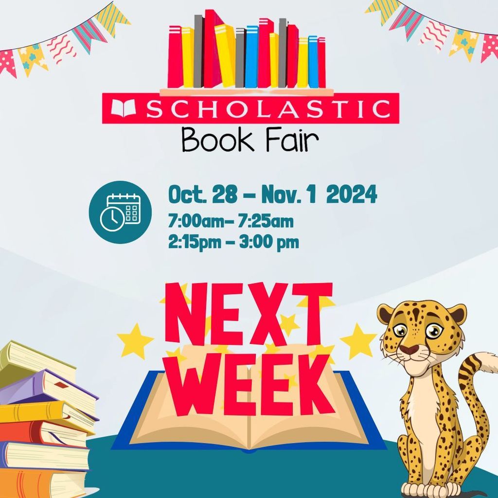 Book Fair Next week! 10/28-11/1