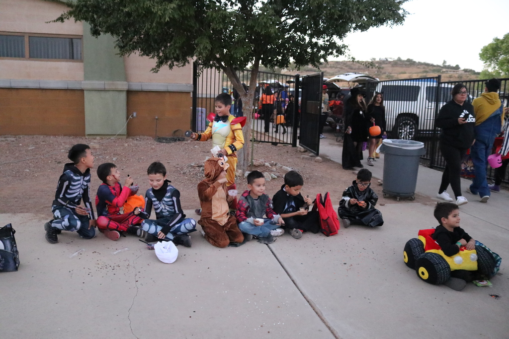 Children enjoying Trunk or Treat