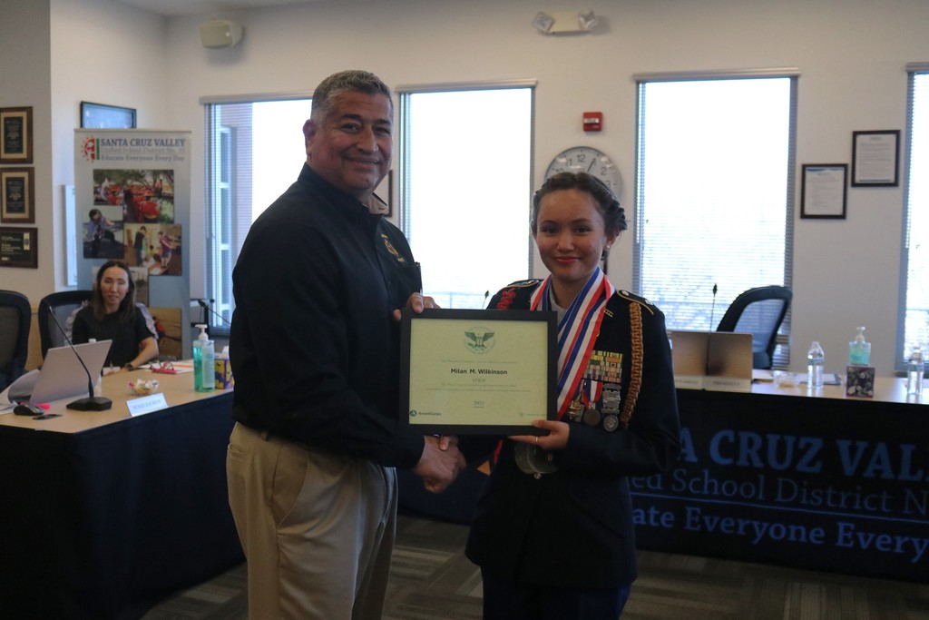 JROTC Governing Board Meeting Recognition 2025