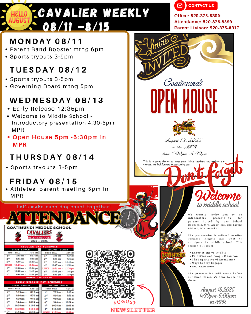 announcing weekly activity 8/11