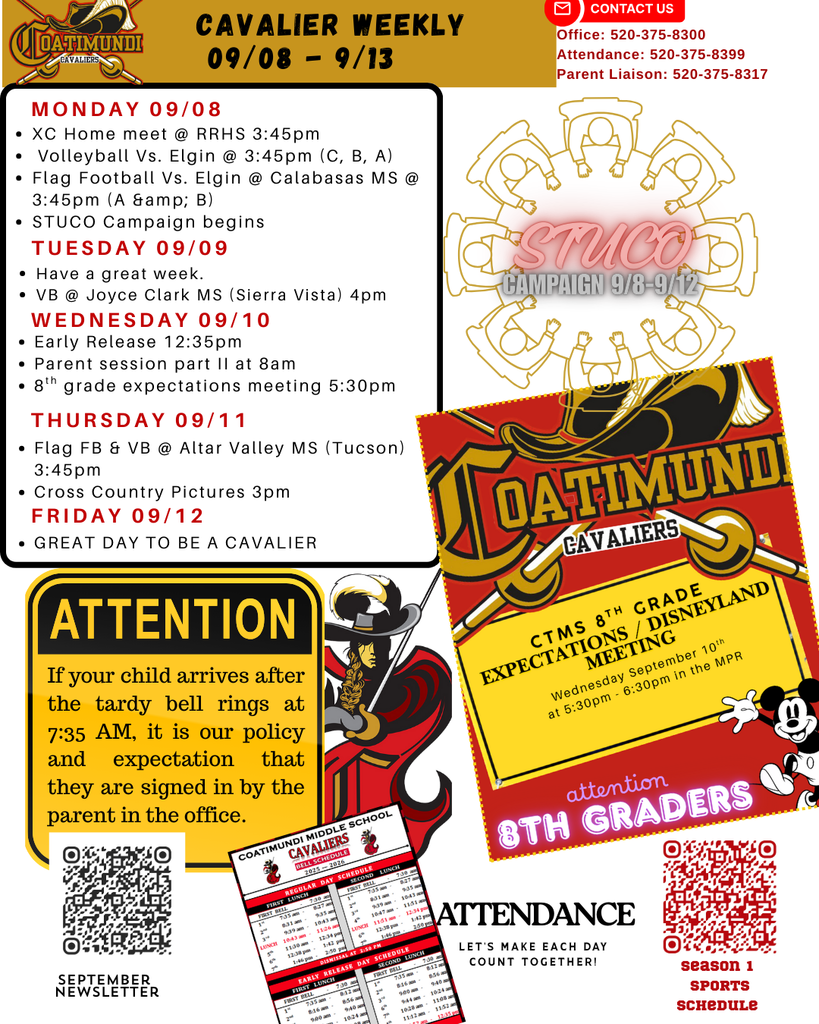 week at a glance with 8grade expectations announcement