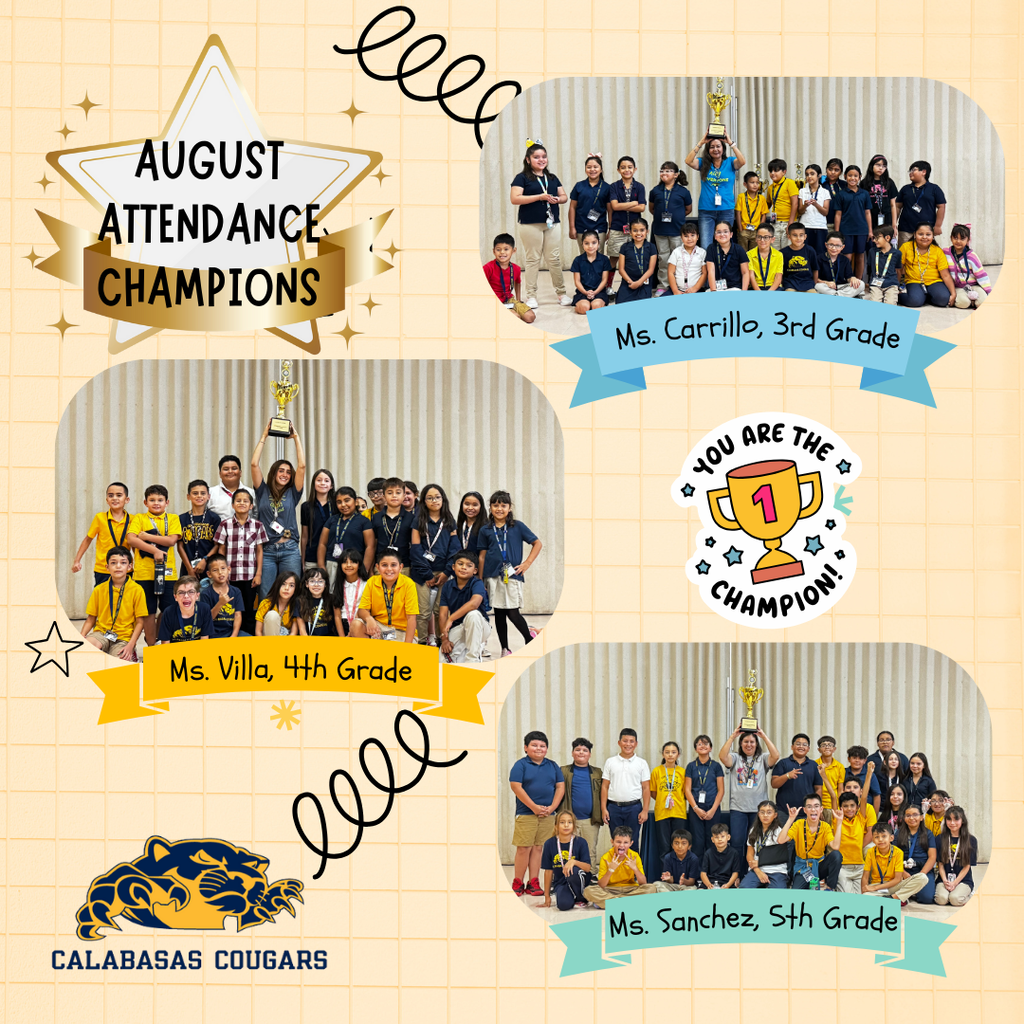 3rd Grade, 4th Grade, 5th Grade Champions