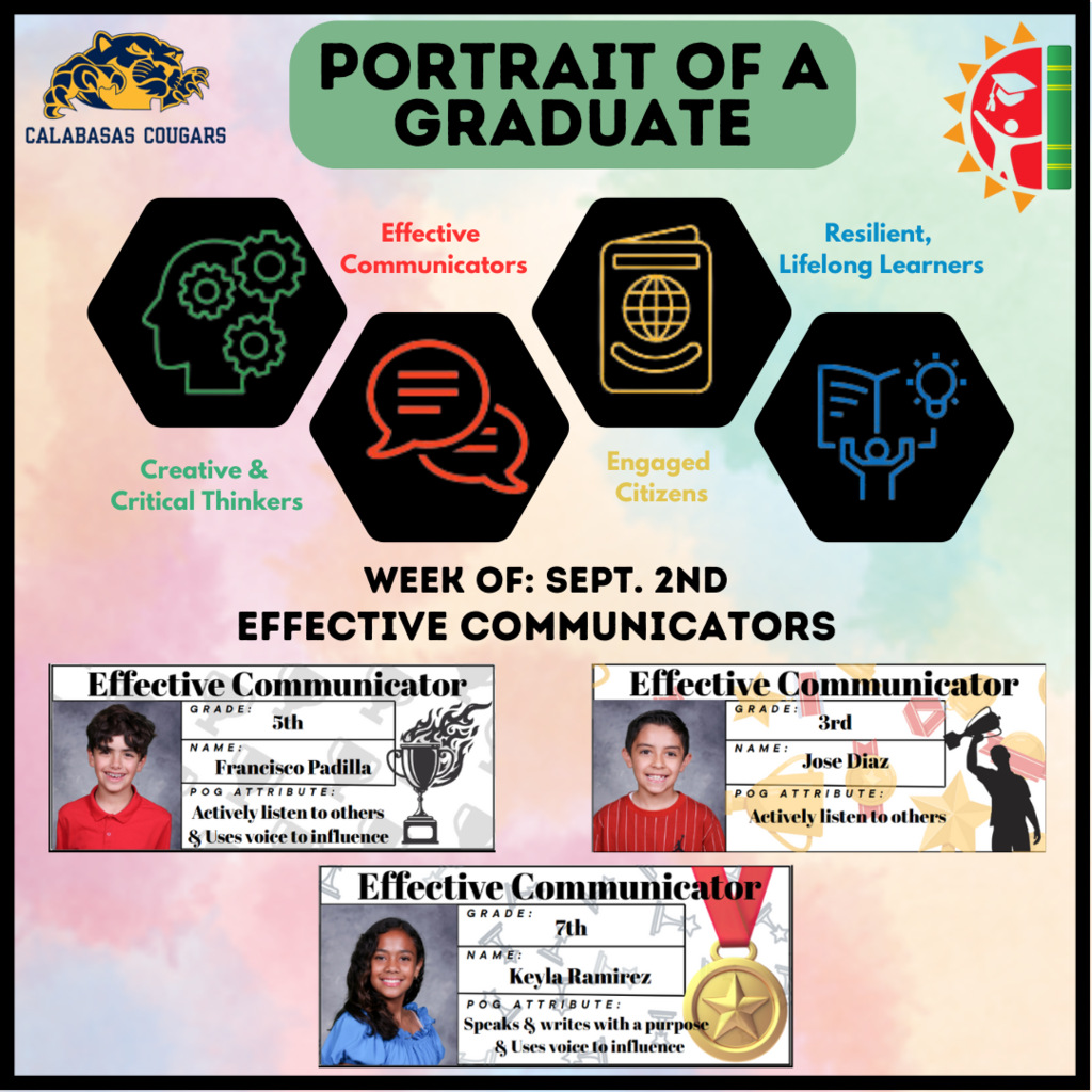 Portrait of a Graduate week of 9.2.25