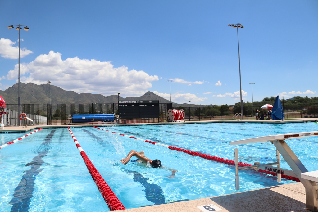 Lap Swimmer at the SCV35 Aquatic Center 
