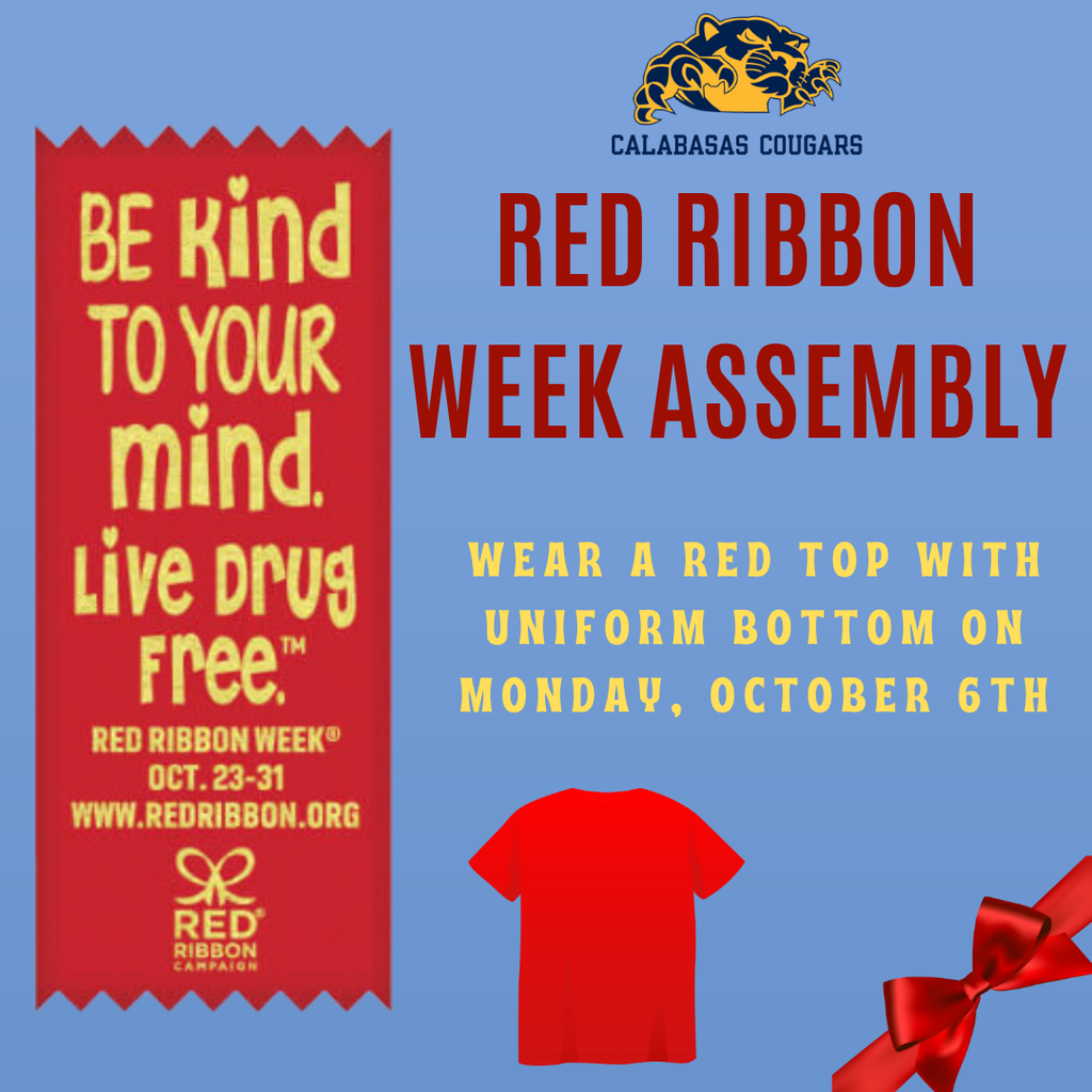 red ribbon week assembly
