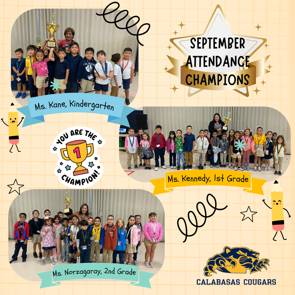 Sept Attendance Champions