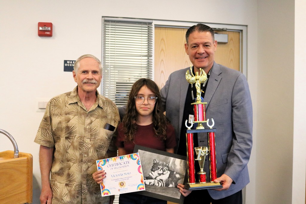MVE Art Recognition during Governing Board Meeting - Victoria Soto 