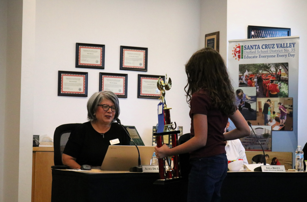 MVE Art Recognition during Governing Board Meeting - Victoria Soto