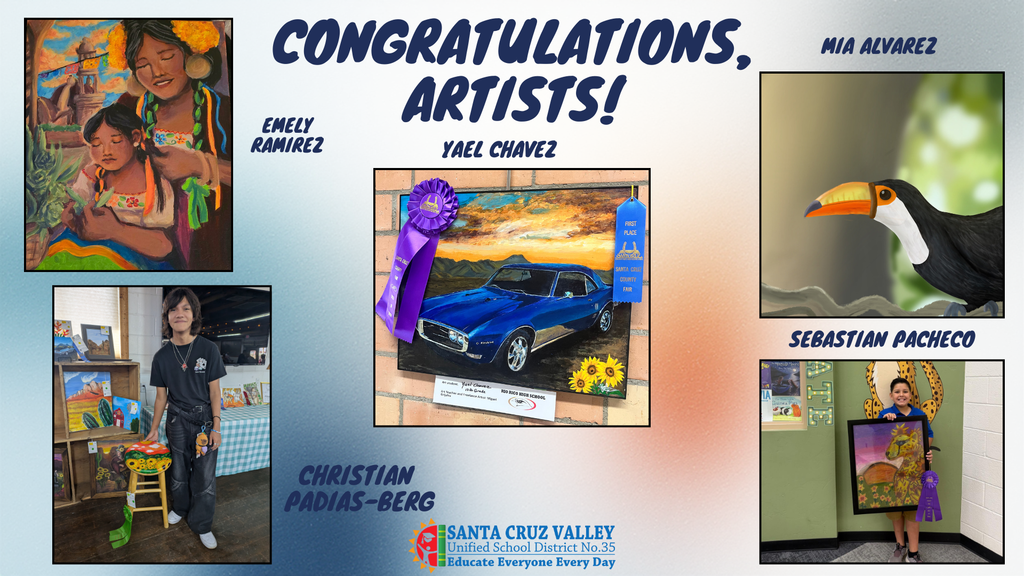 Governing Board Members Recognize Students' Artwork 