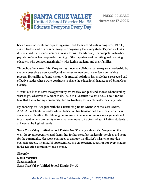 Lourdes Vasquez named Outstanding Board Member of the Year 