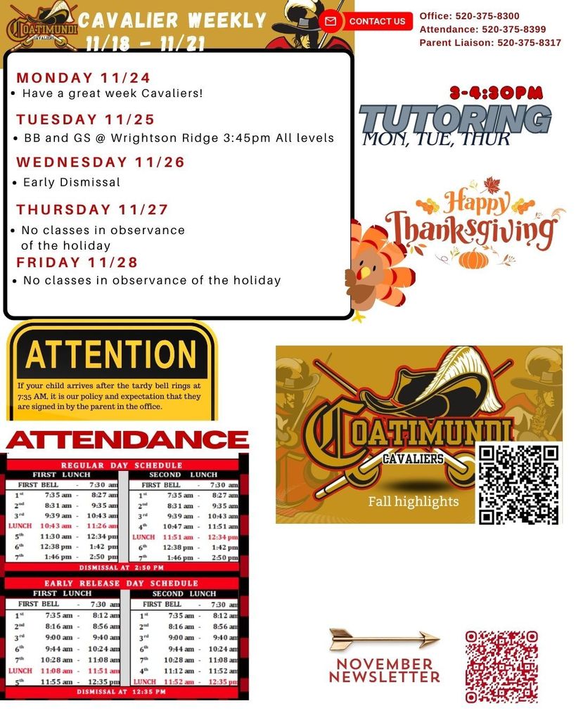 Week at a glance holiday break no classes on thursday and friday