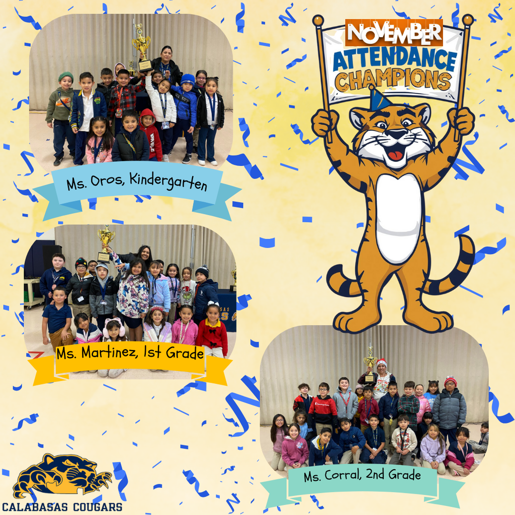 November Attendance Champions