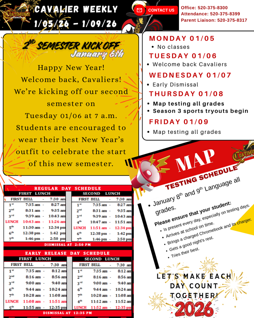 cavalier weekly 01/06-01/09