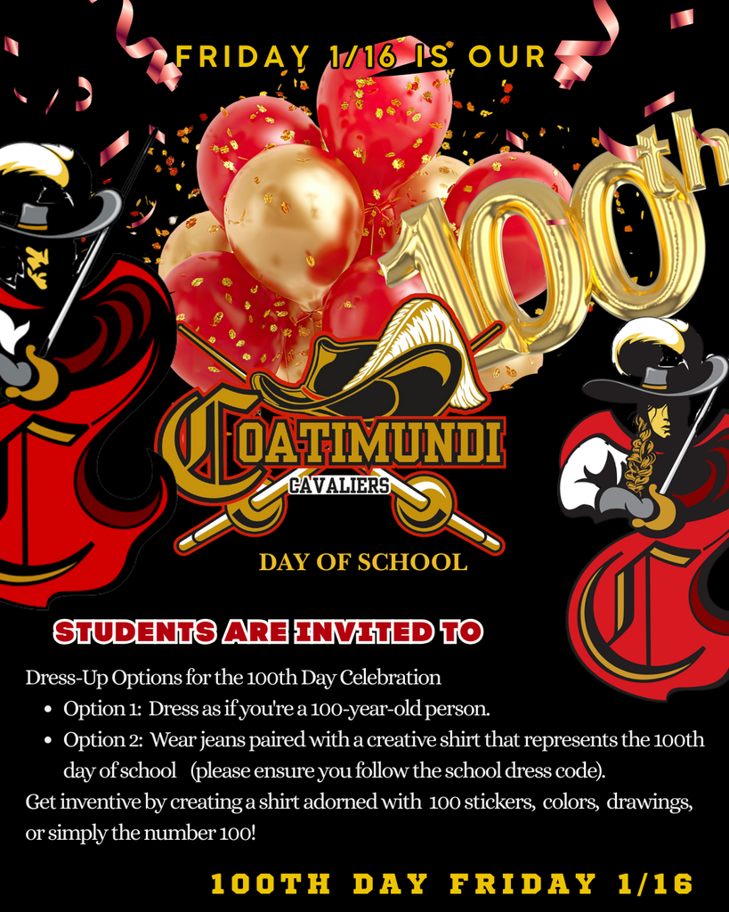 announcing 100th day of school
