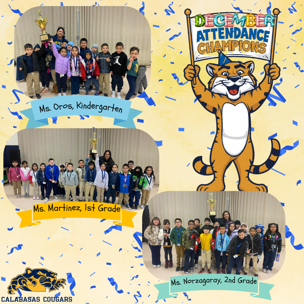 December Attendance Champions