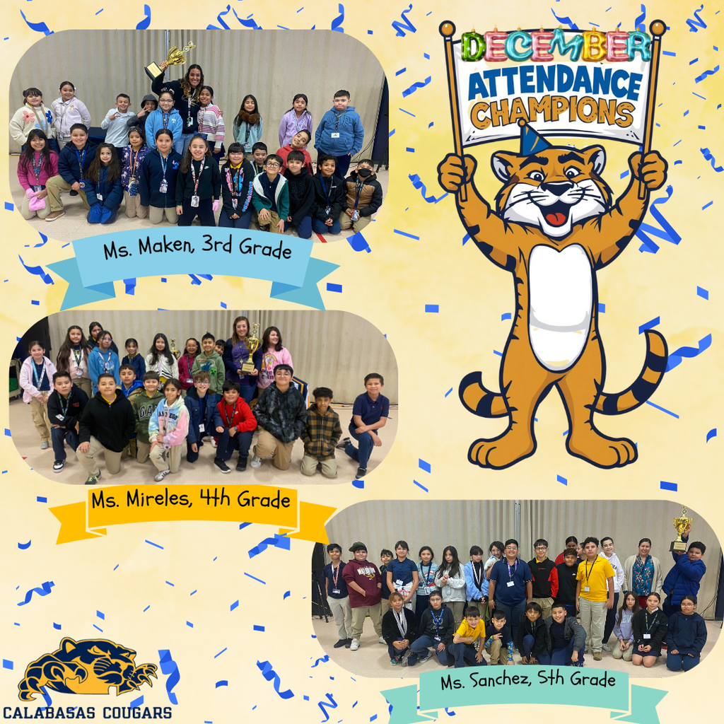 December Attendance Champions