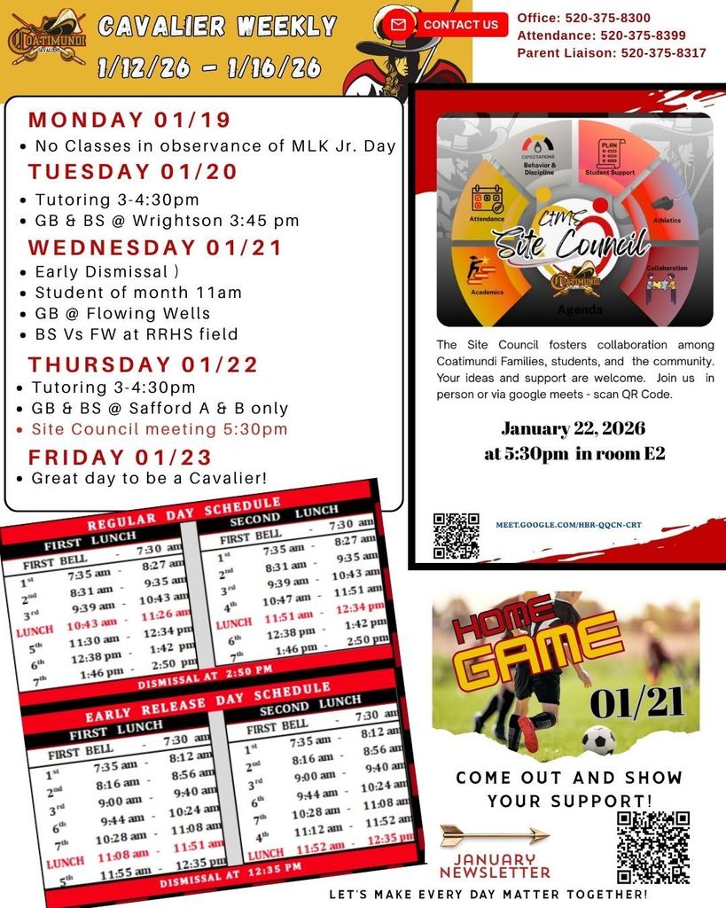 cavalier at a glance 01/19-01/23