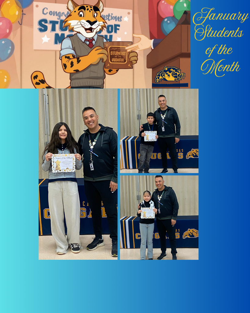 January Students of the Month