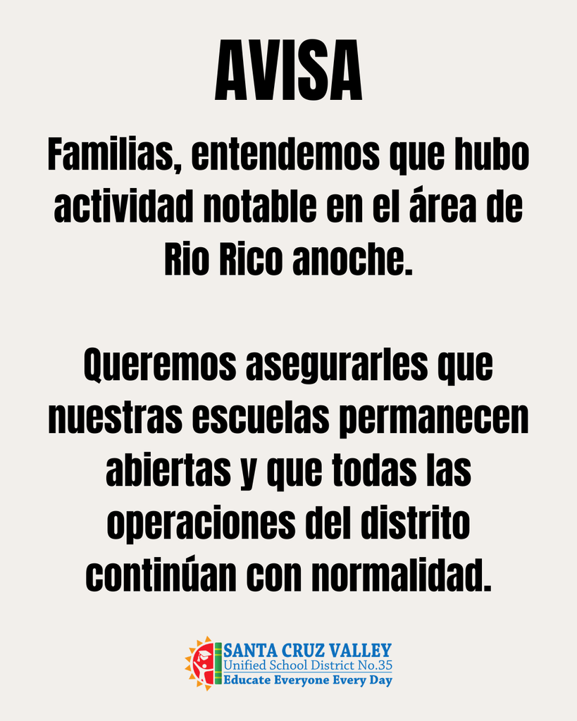 SCV35 will be open today as normal