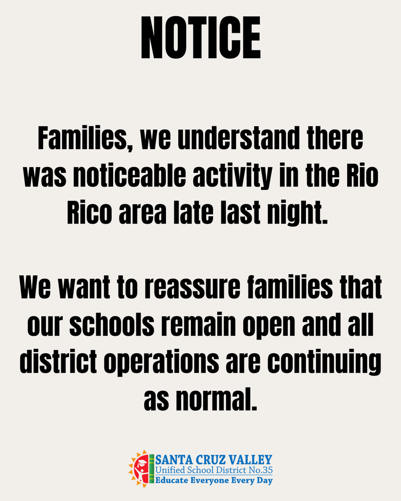 SCV35 will be open today as normal