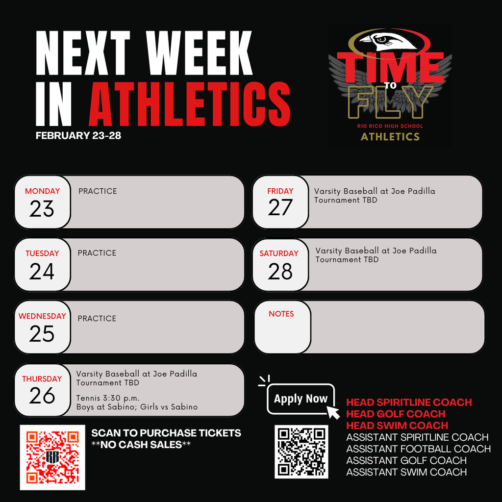 next week in athletics