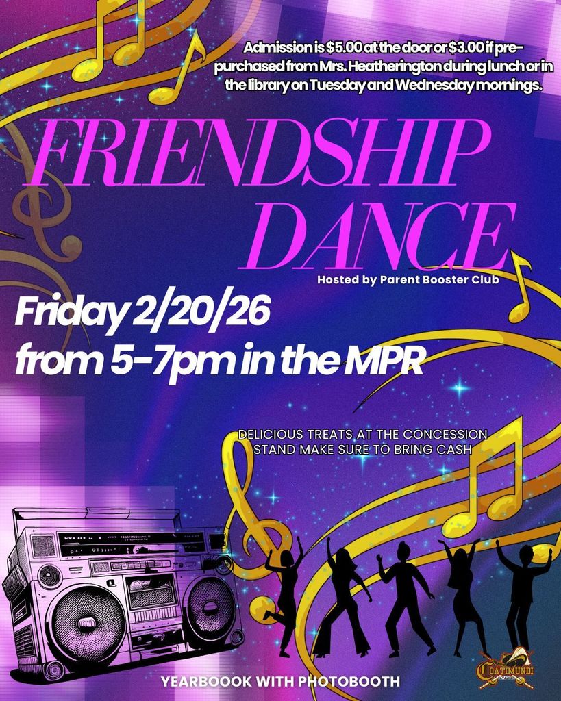 flyer announcing dance