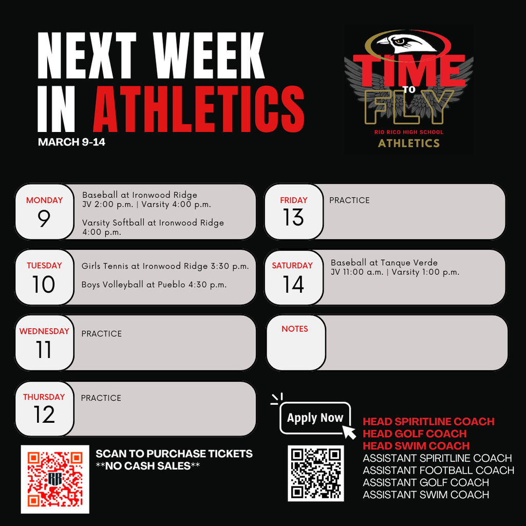 next week in athletics