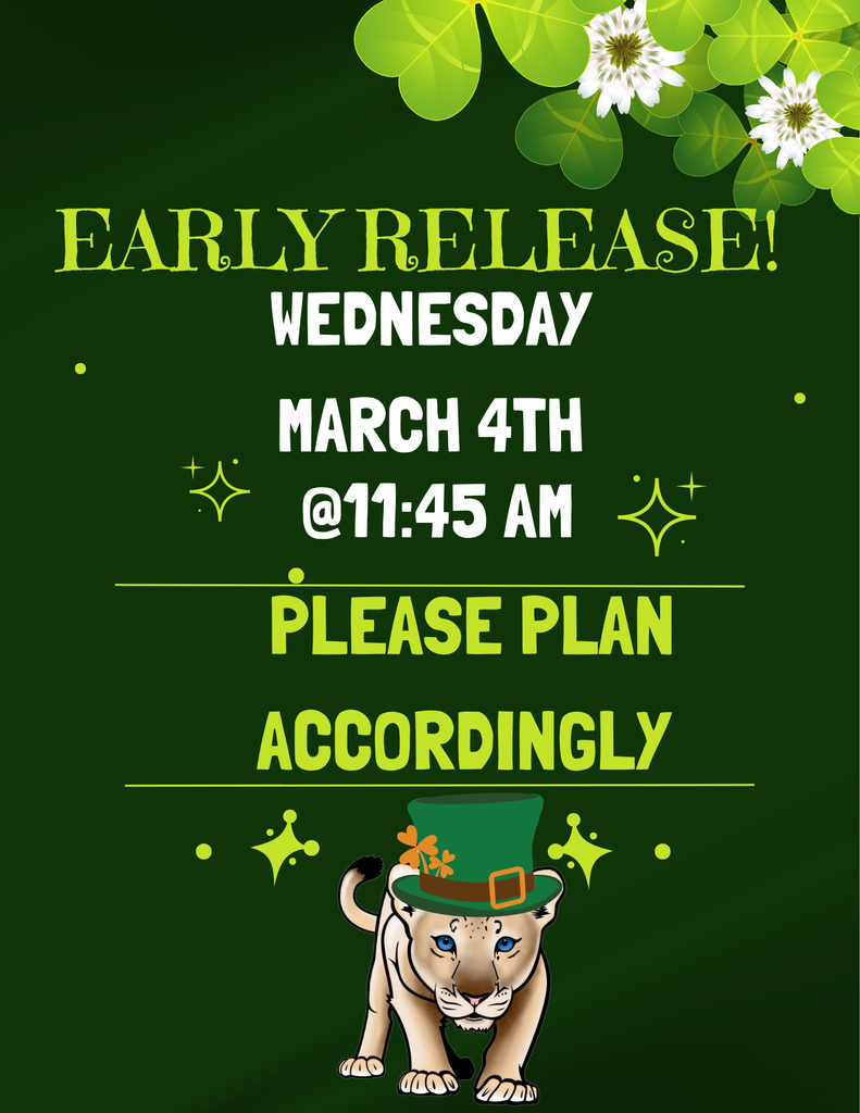 Early release reminder 