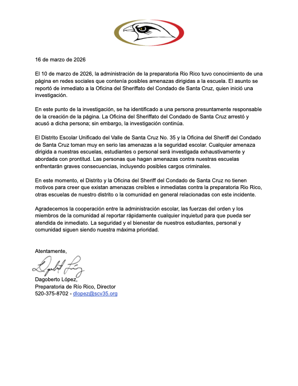 RRHS Statement 03/16