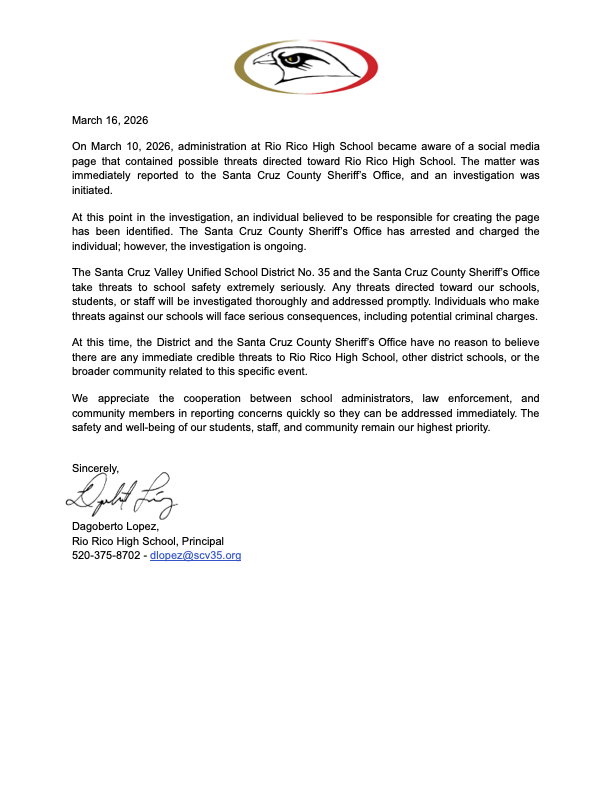 RRHS Statement 03/16