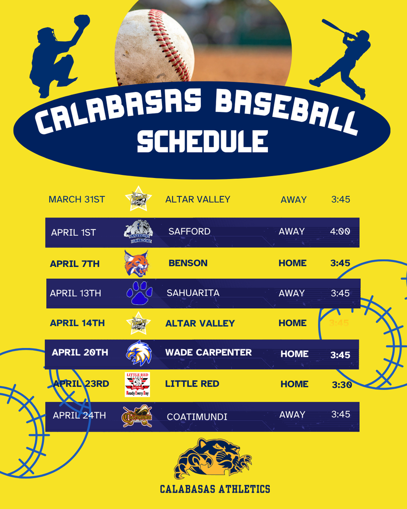 Baseball Schedule