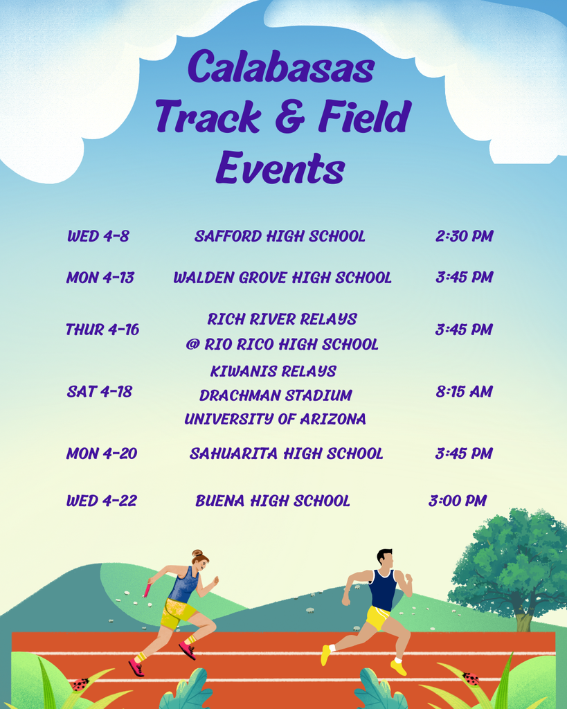 Track and Field Schedule