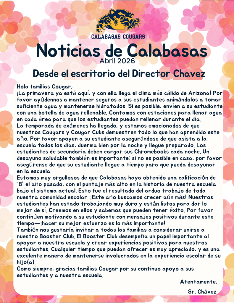Noticias de Calabasas-Abril
