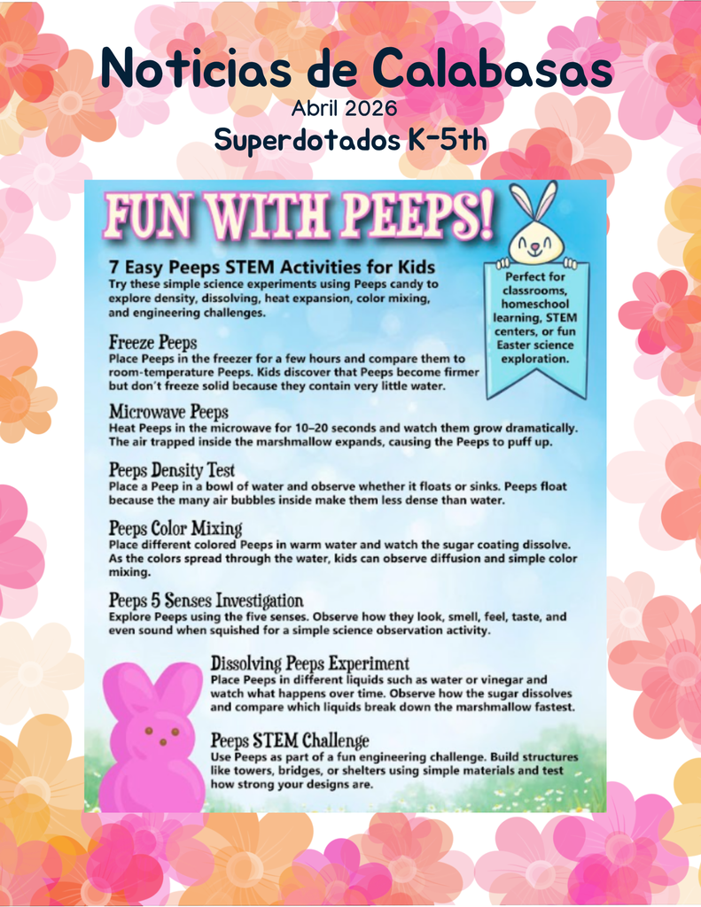 Noticias de Calabasas-Abril