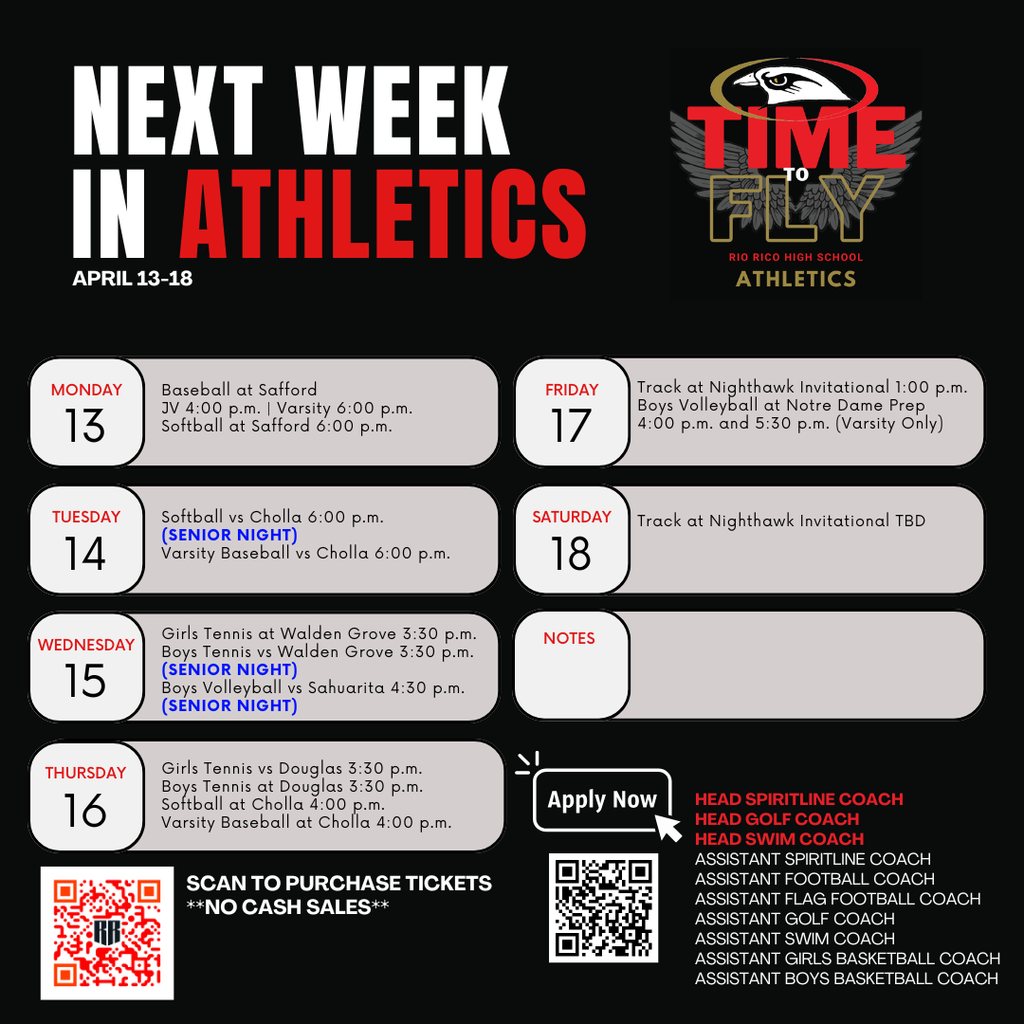 next week in athletics