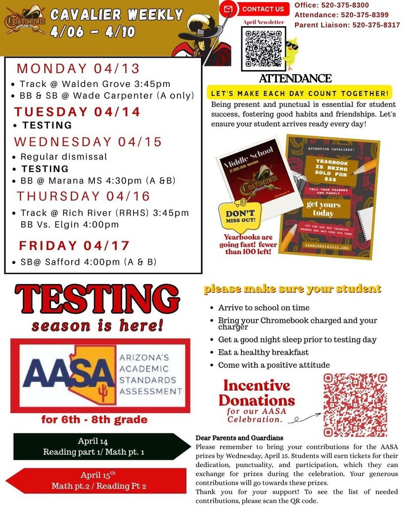 cavalier weekly for 4/13