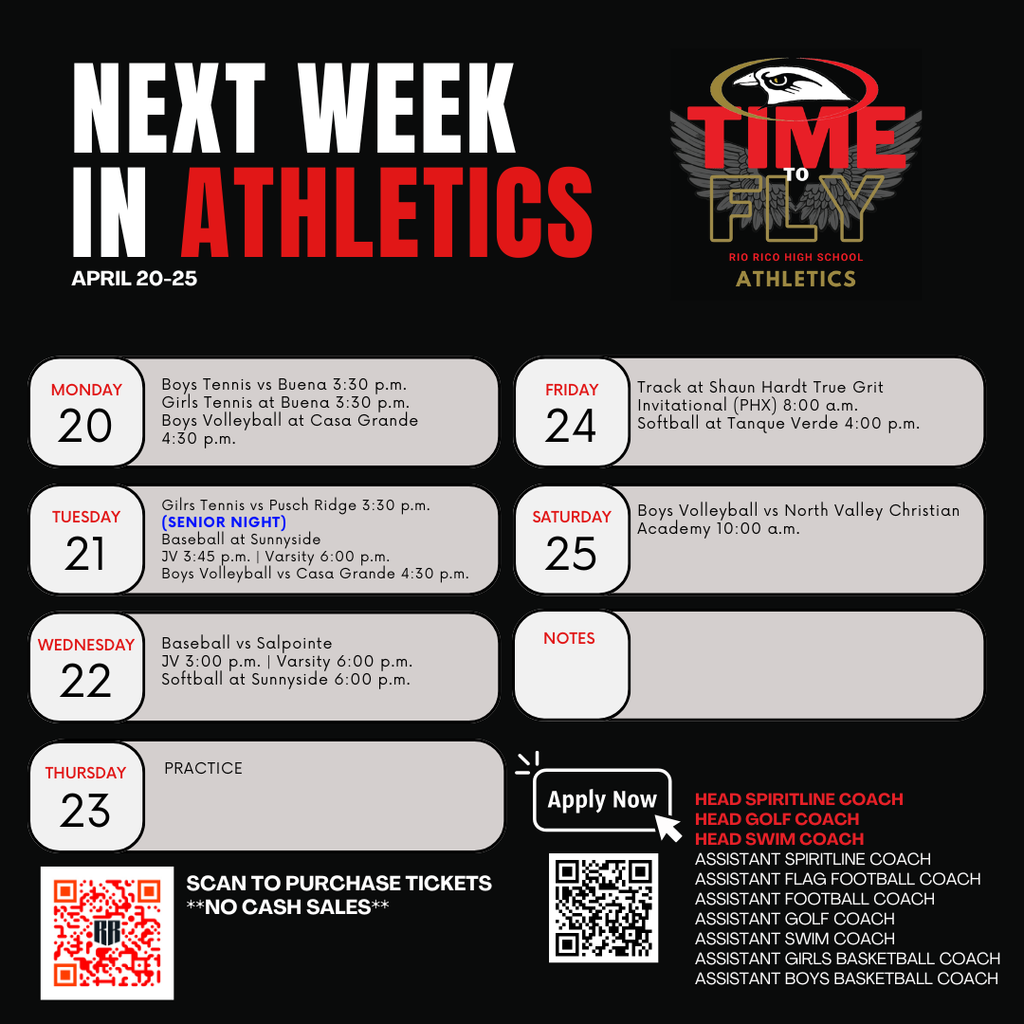 next week in athletics