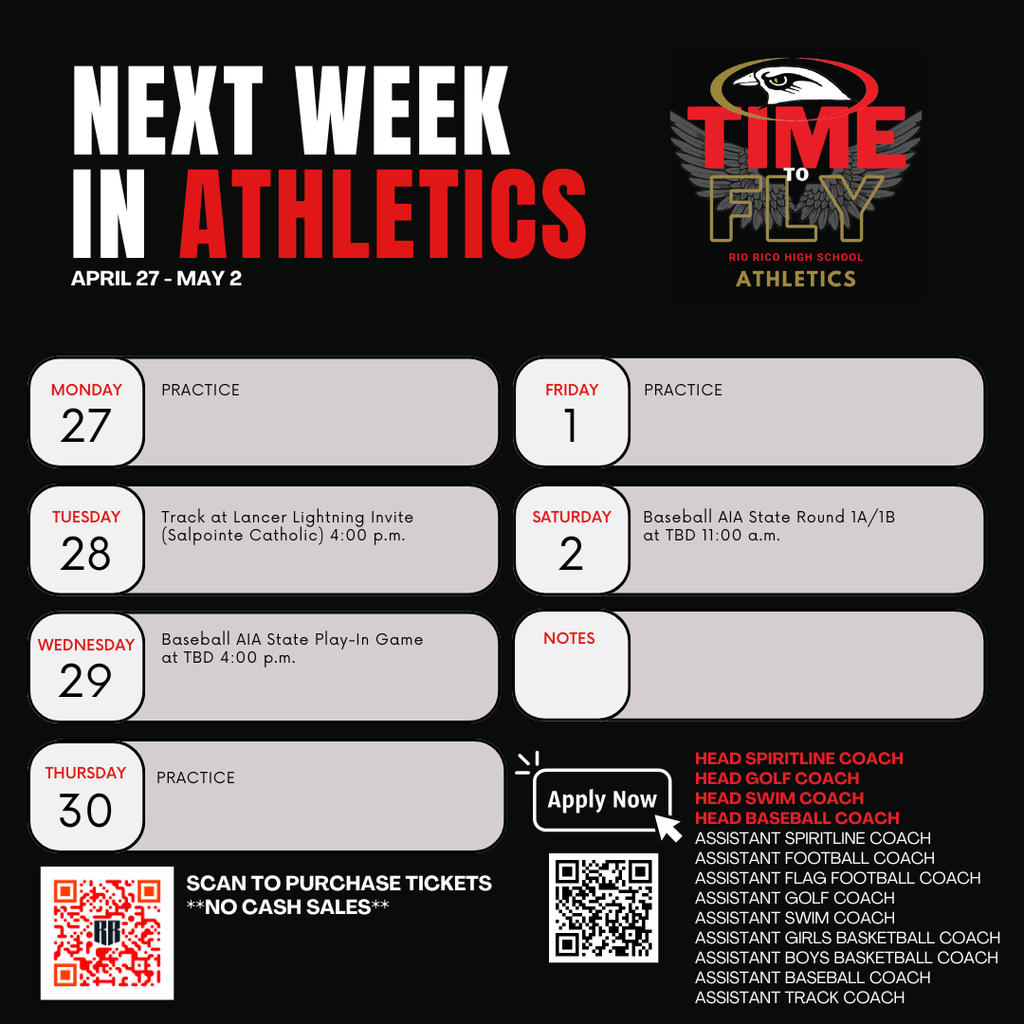 next week in athletics