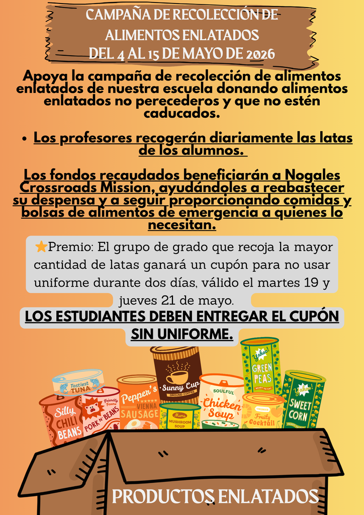 Canned food drive
