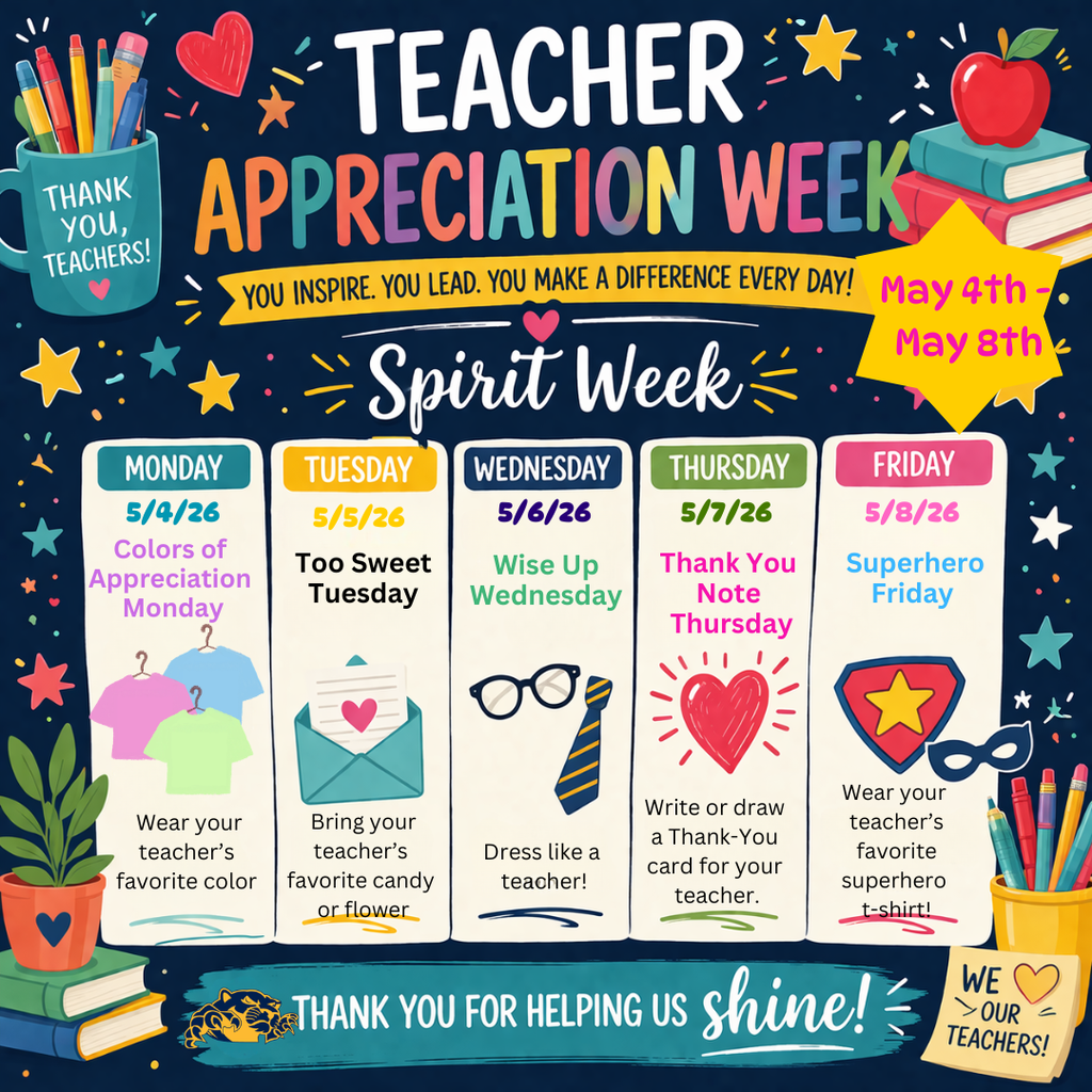 Teacher Appreciation Week Spirit Week