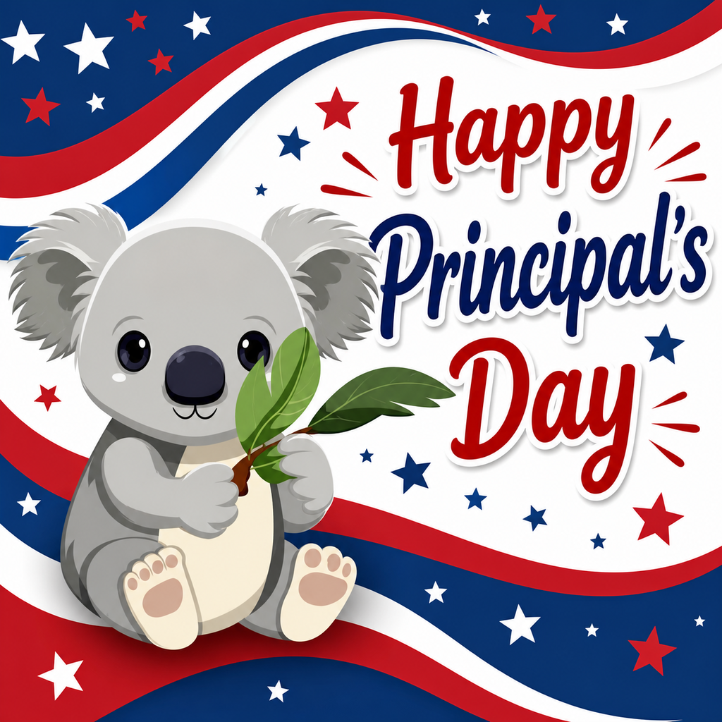 Koala Principal's Day (Mr. Armijo's favorite animal) 