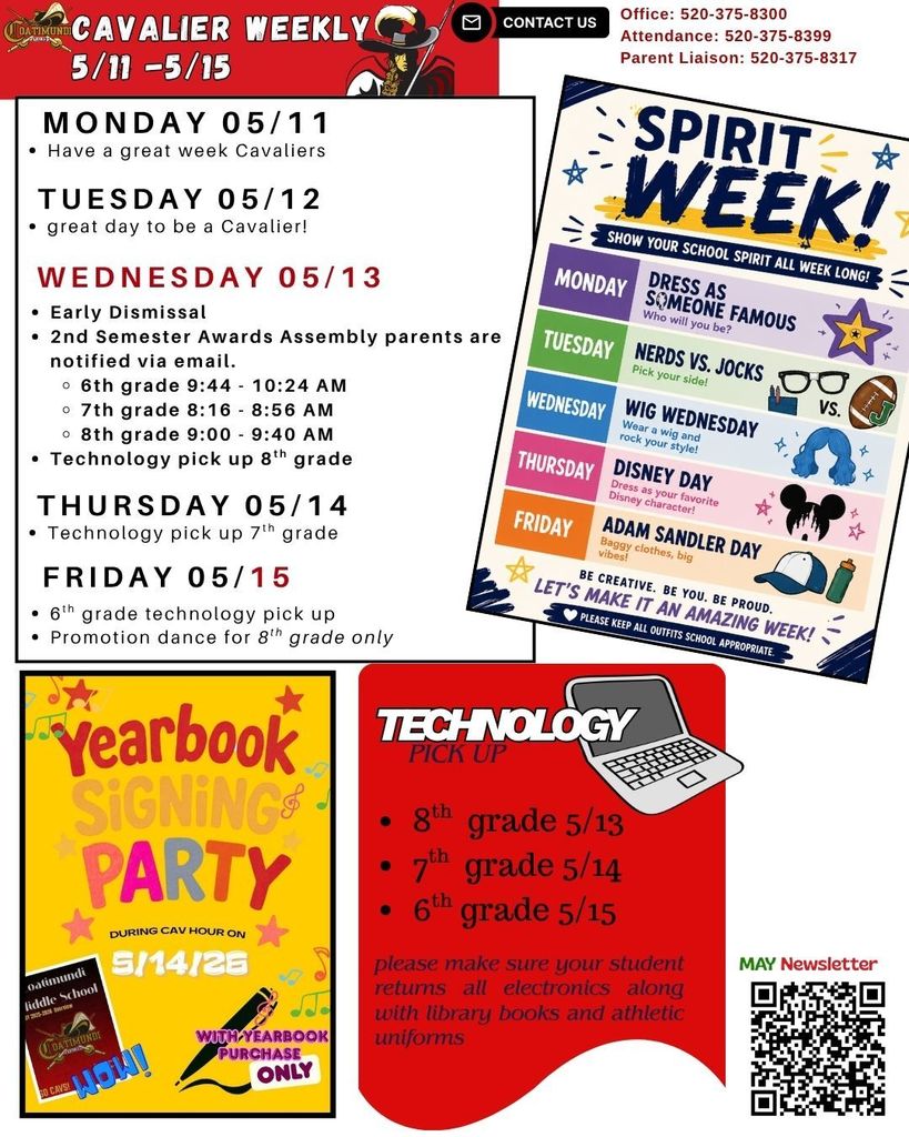 cavalier weekly 5/11-5/15