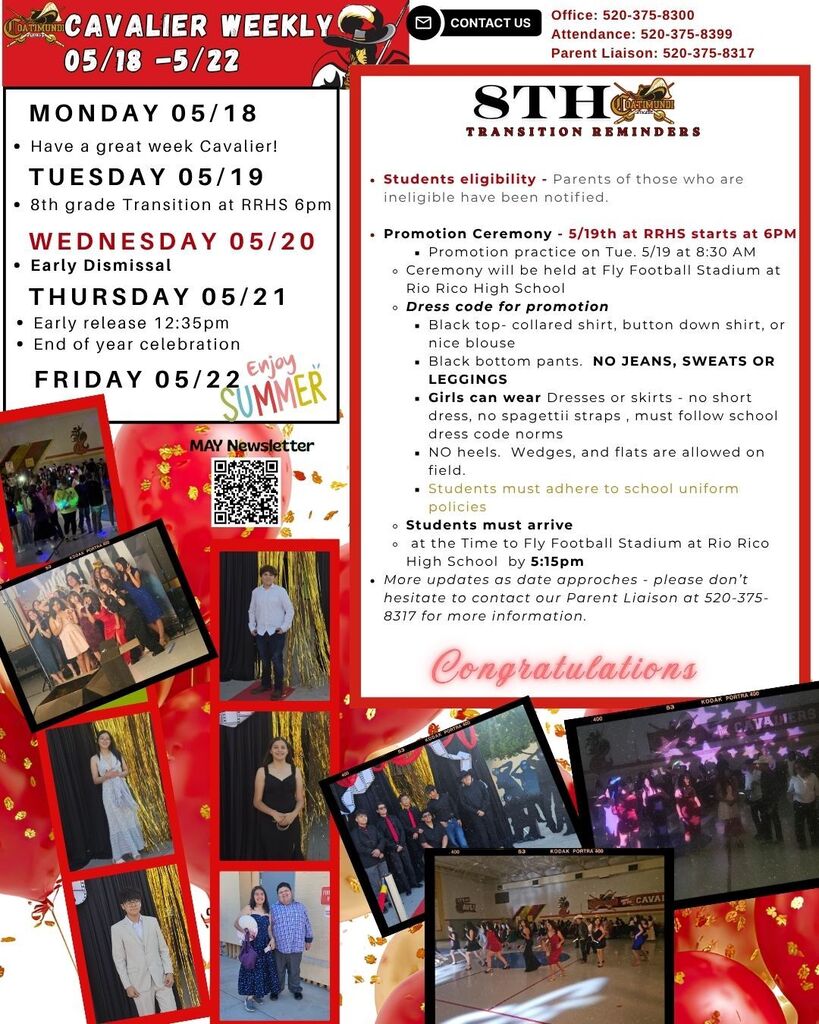 cavalier weekly at a glance 