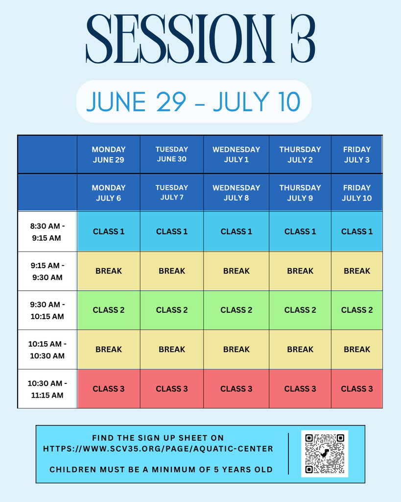 SCV35 SWIM LESSONS 2026
