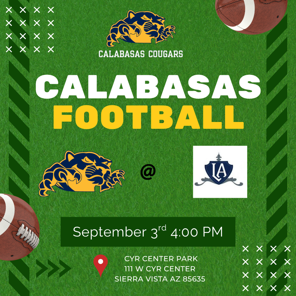 Calabasas Football Today @ 4:00pm